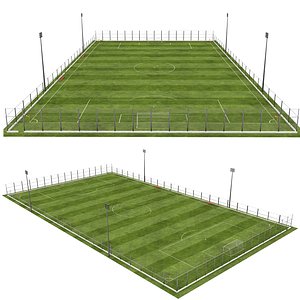 3D soccer field