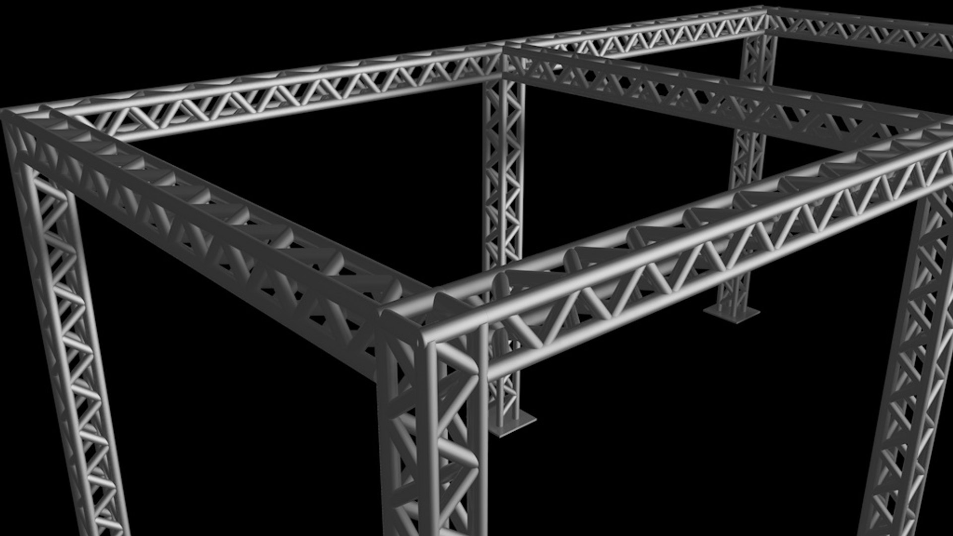 Free Box Truss D Model