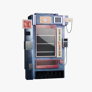 Stylized vending machine 3D model