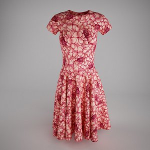 3d model dress women