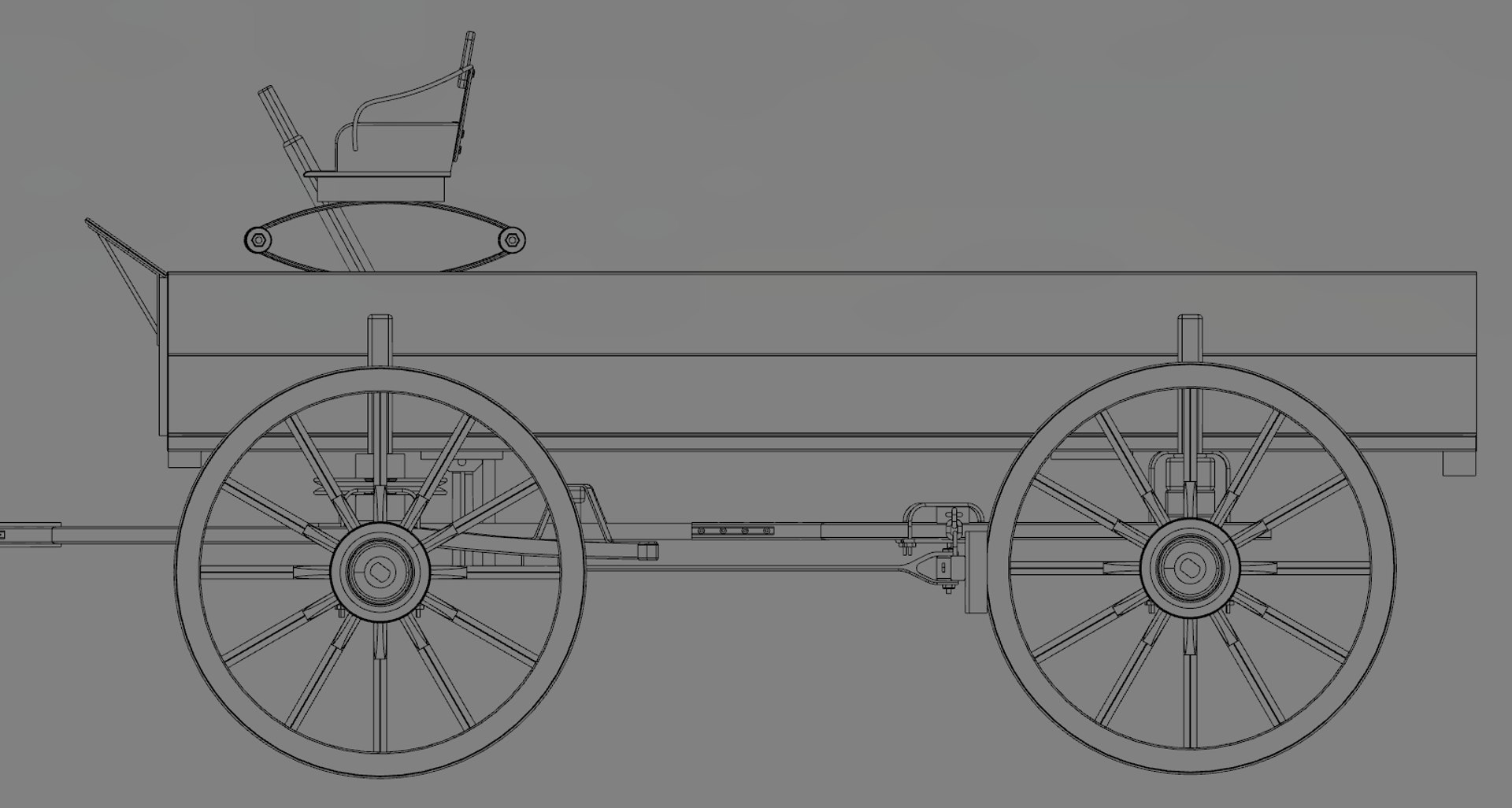 Wooden Horse Drawn Wagon 3D TurboSquid 1374267