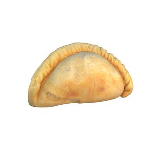 3D Curry Puff Pastry model