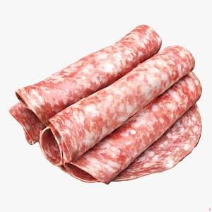 3D Danish Salami rolled model