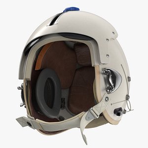 3D p flight helmet pilot model