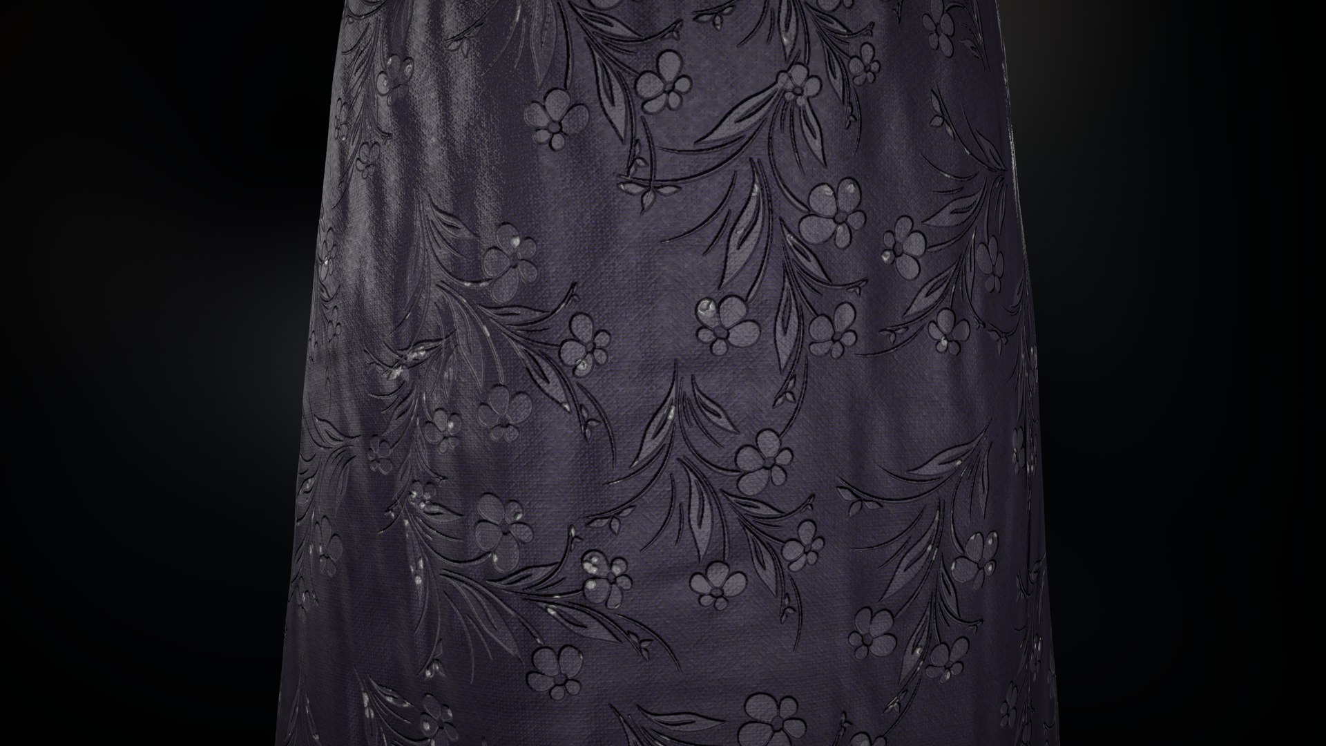 Violet dress 3D model - TurboSquid 1657434