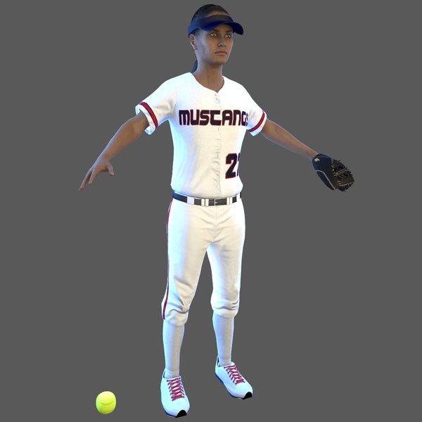 softball ball 3D model