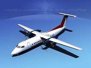 3d dhc-8 q300