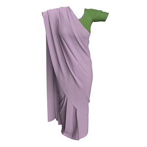 3D Saree Model Indian Women model