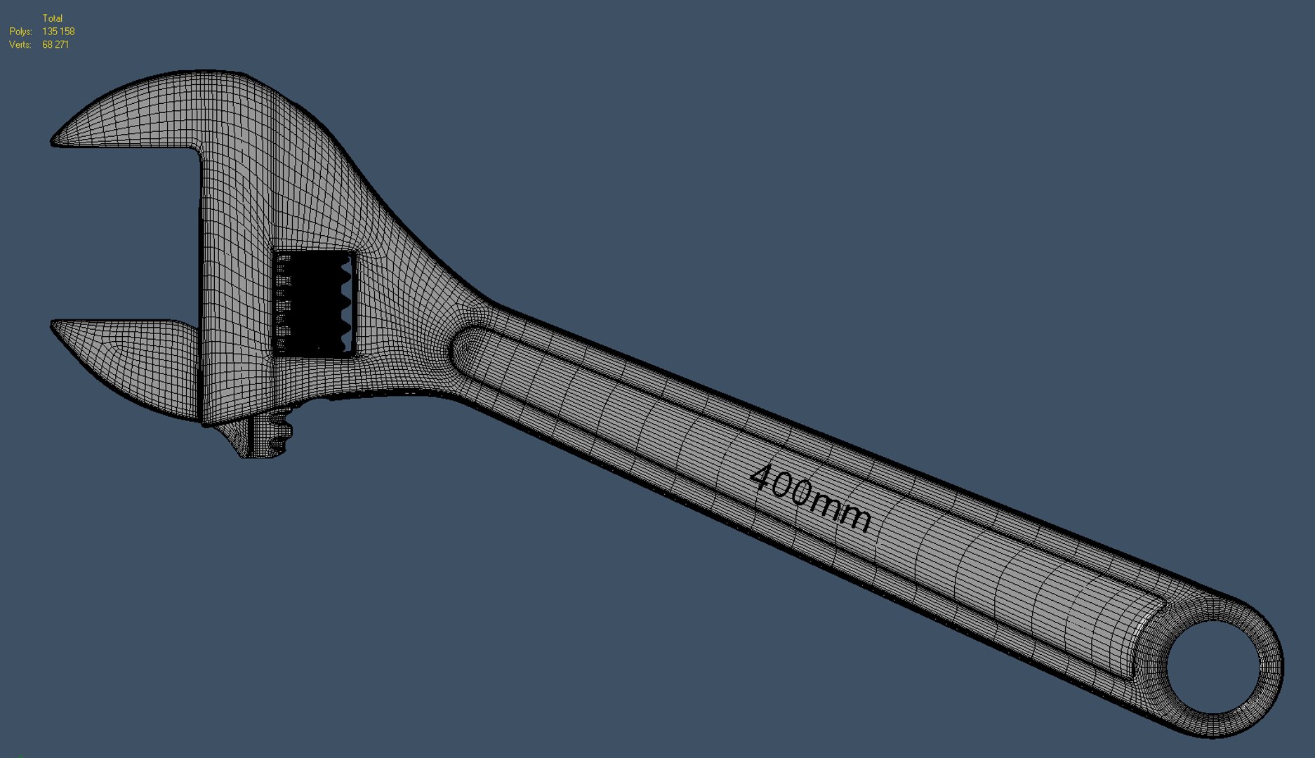 Crescent Wrench 3d Model