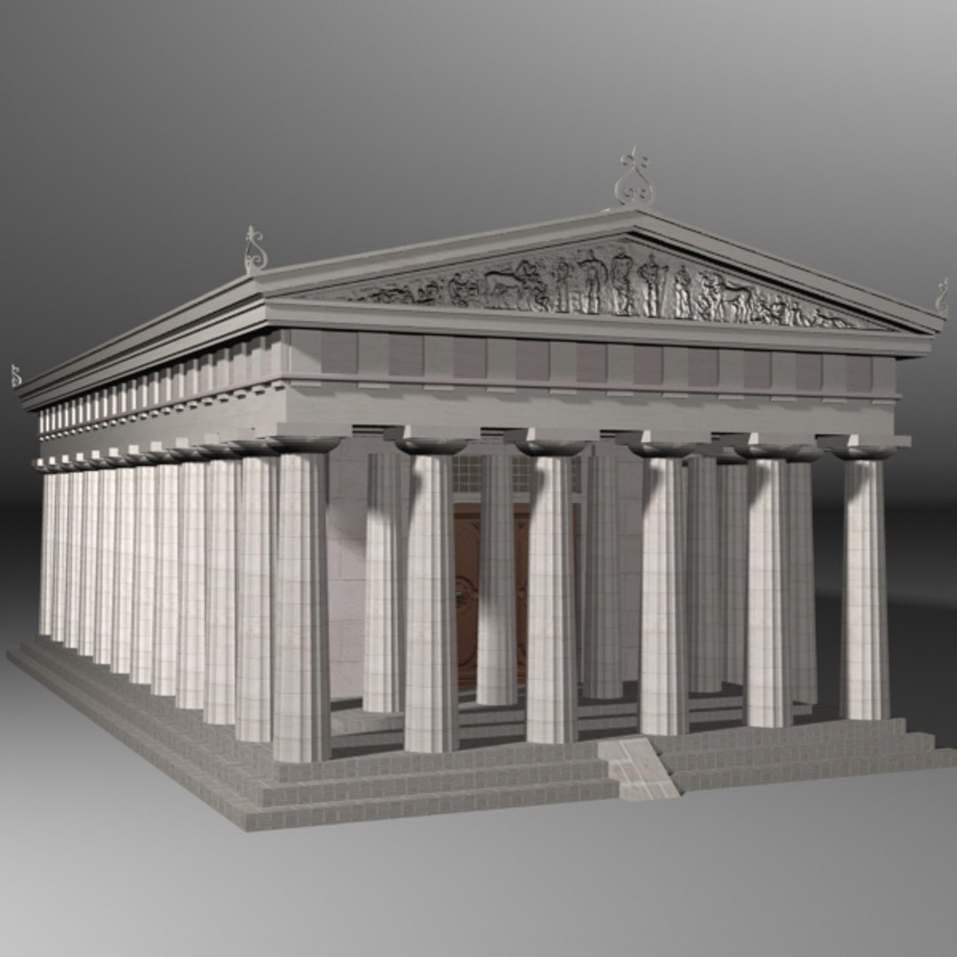 Greek Doric Temple 3d Model