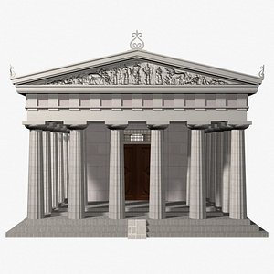 greek doric temple 3d model