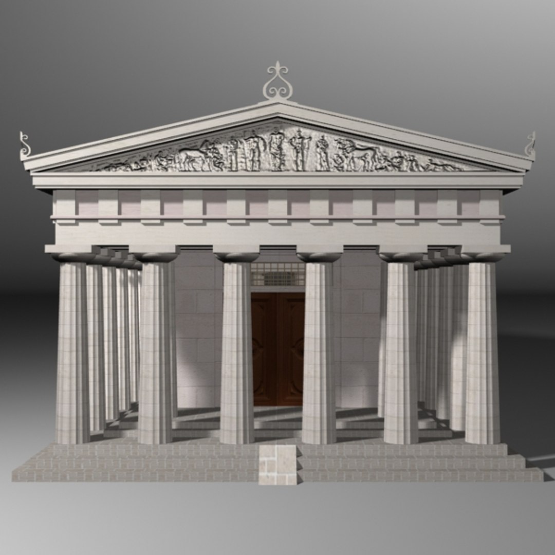 Greek Doric Temple 3d Model