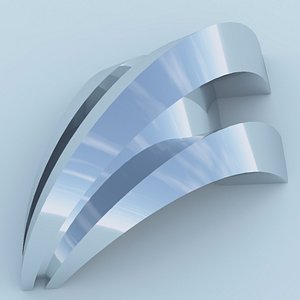 futuristic arc building architecture 3D model