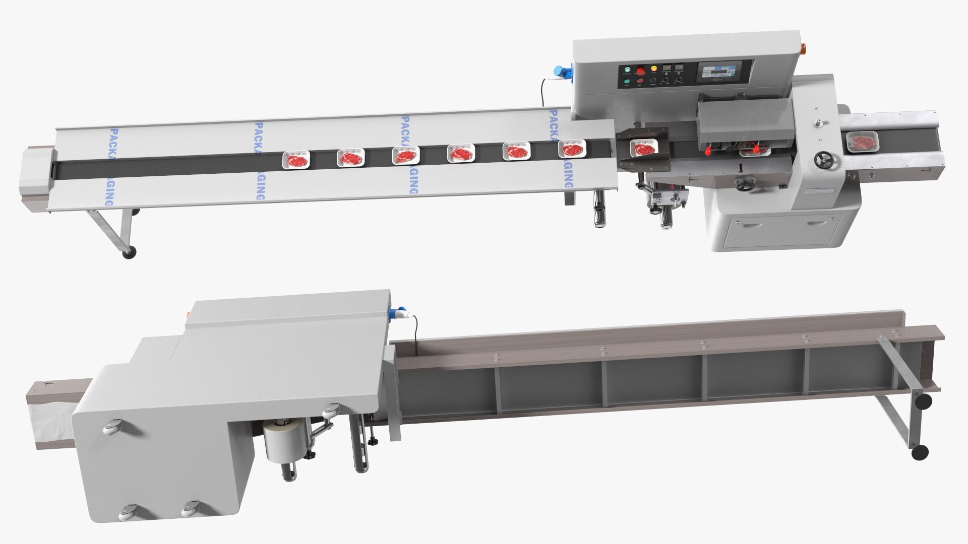 Automated Meat Steak Packaging Machine 3D Model - TurboSquid 2376855