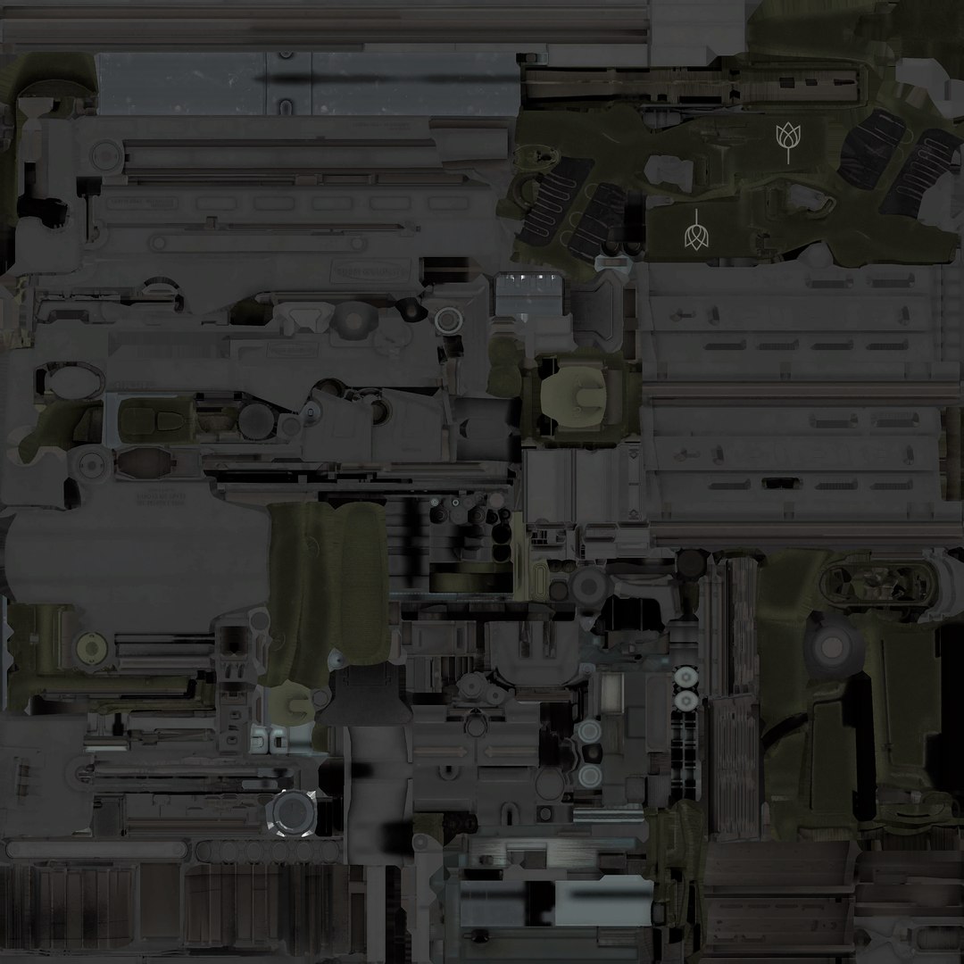 R6 ARX200 Assault Rifle 3D Model - TurboSquid 2350542