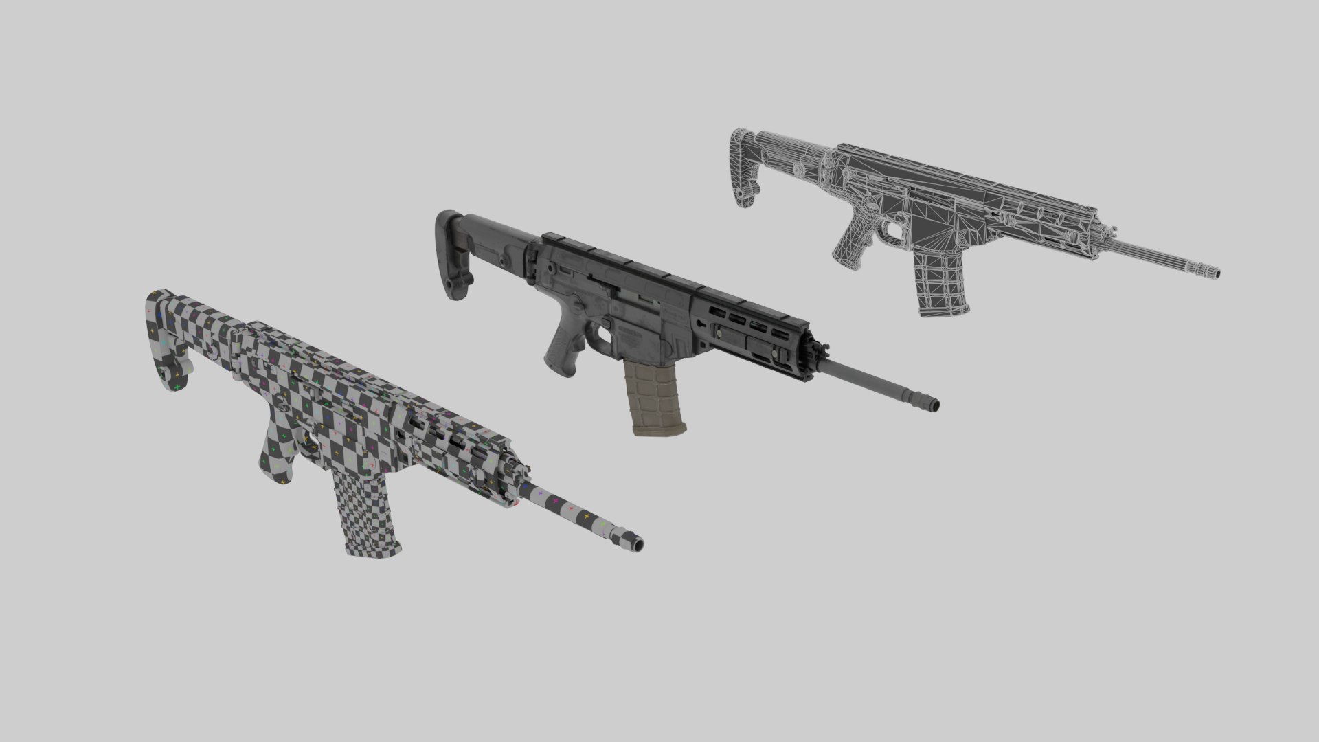 R6 ARX200 Assault Rifle 3D Model - TurboSquid 2350542