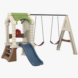 Step2 Kids Playset Playhouse with Swing and Slide 3D model