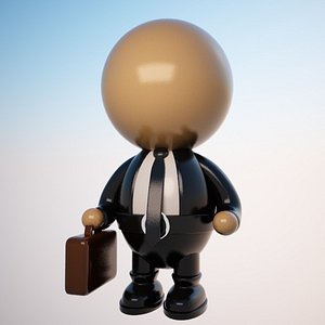 max cartoon businessman character