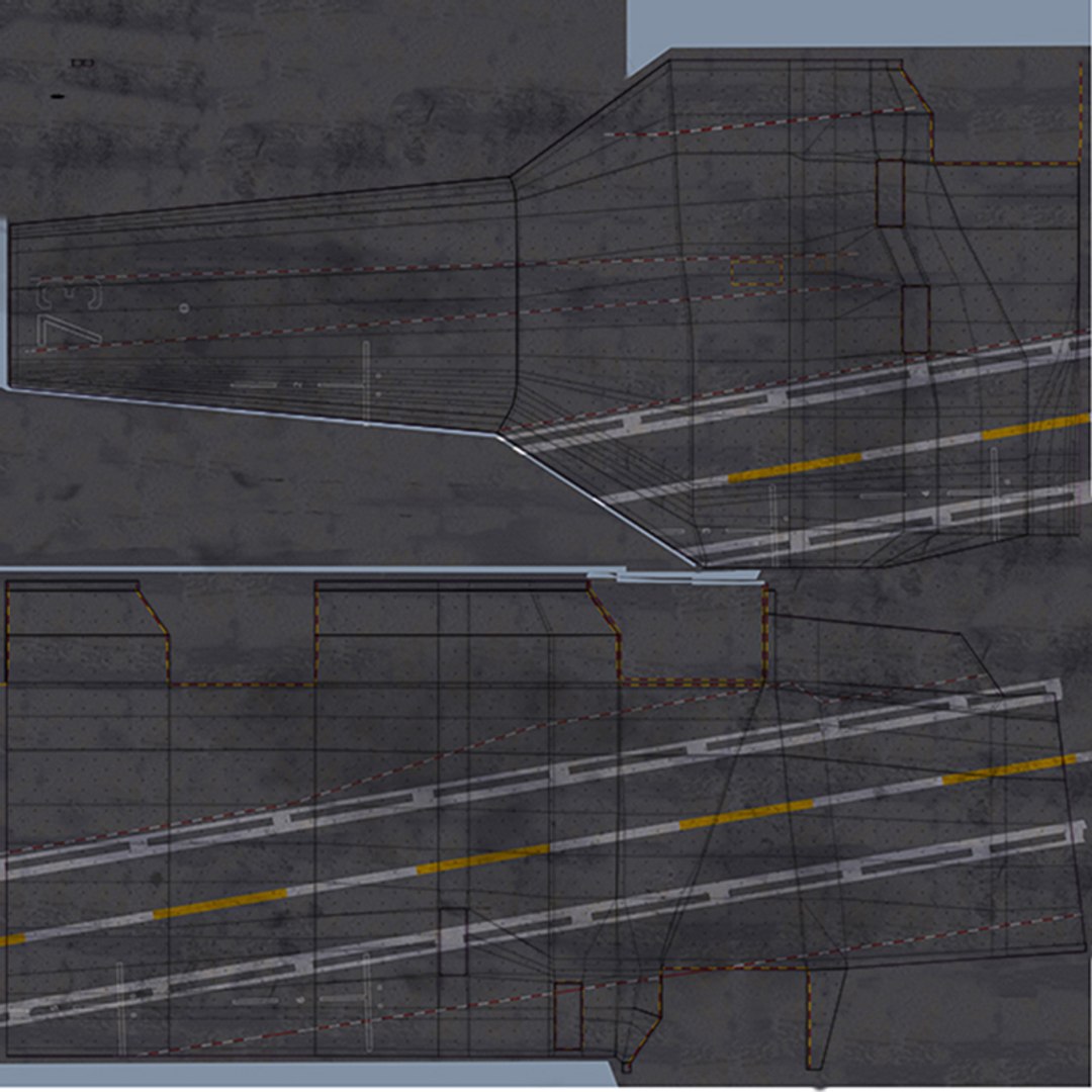 Uss george washington aircraft carrier 3d model