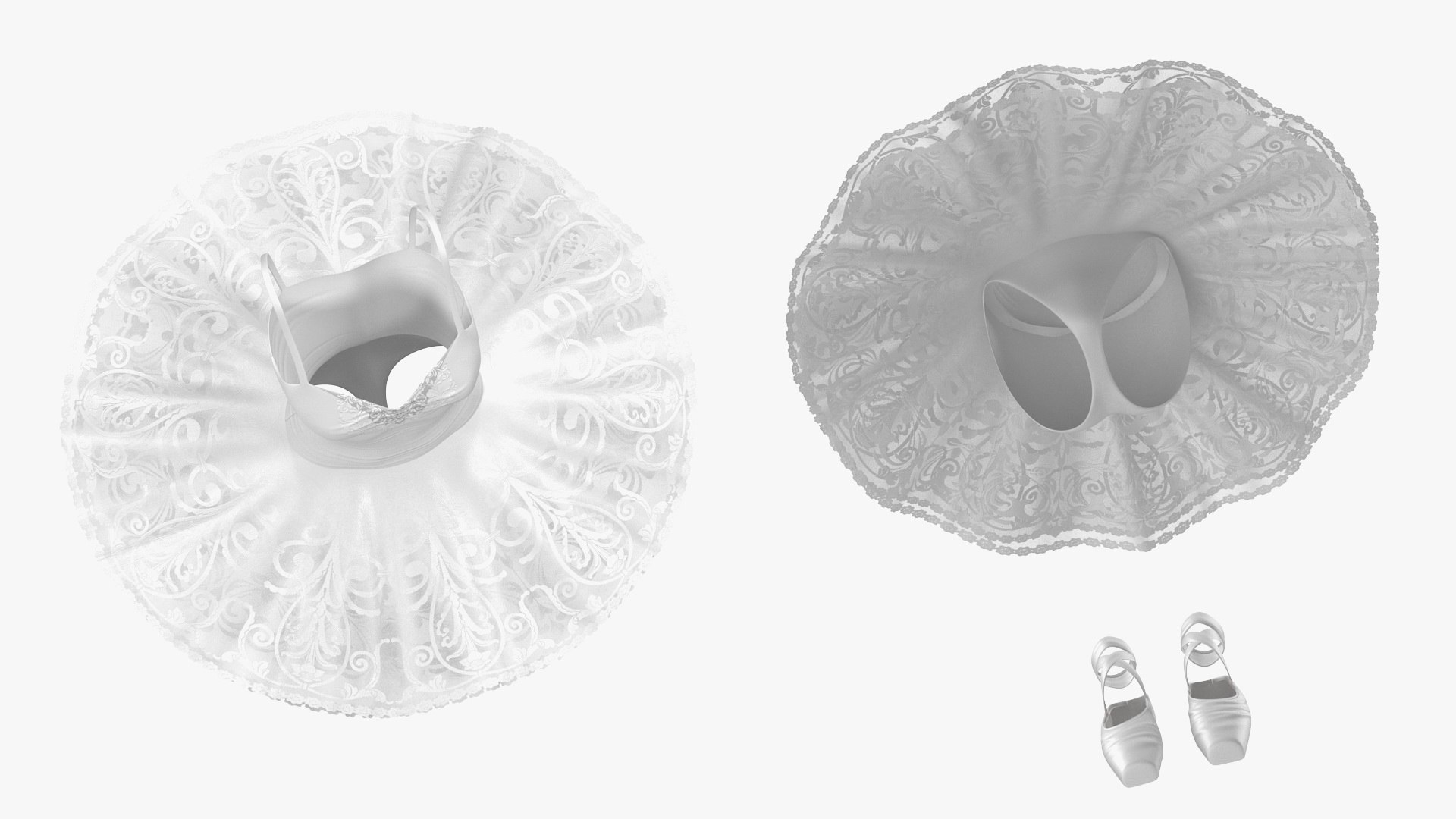 Ballet Tutu Dress 3D Model - TurboSquid 1615393