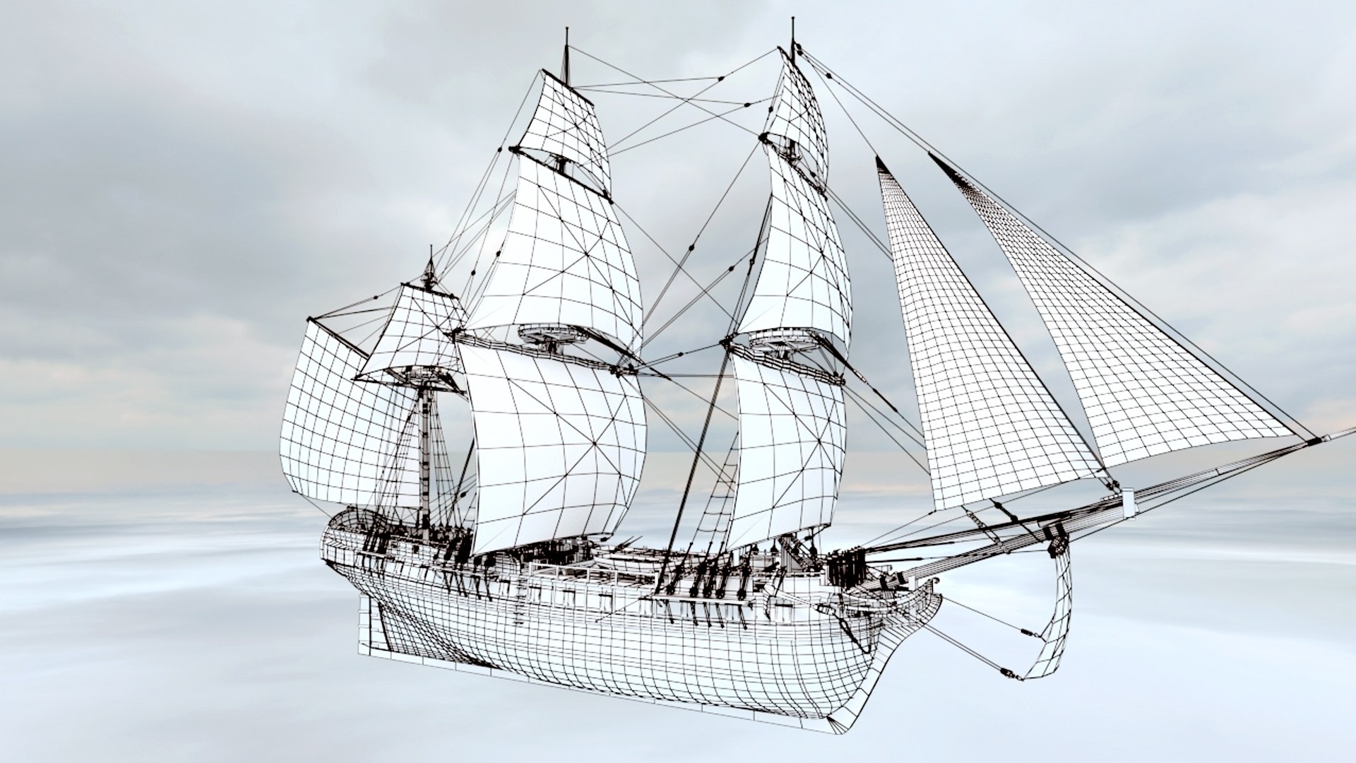 3D HMS Undaunted 1807 - TurboSquid 2050971