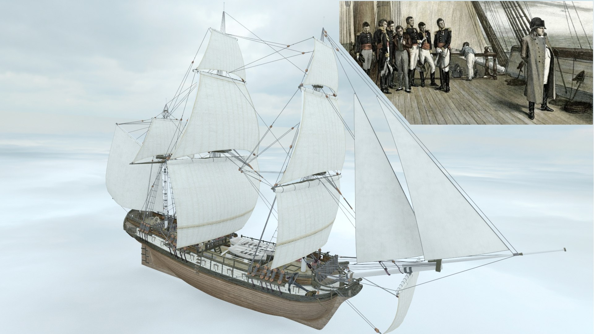 3D HMS Undaunted 1807 - TurboSquid 2050971