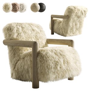 Ford Sheepskin Chair 3D