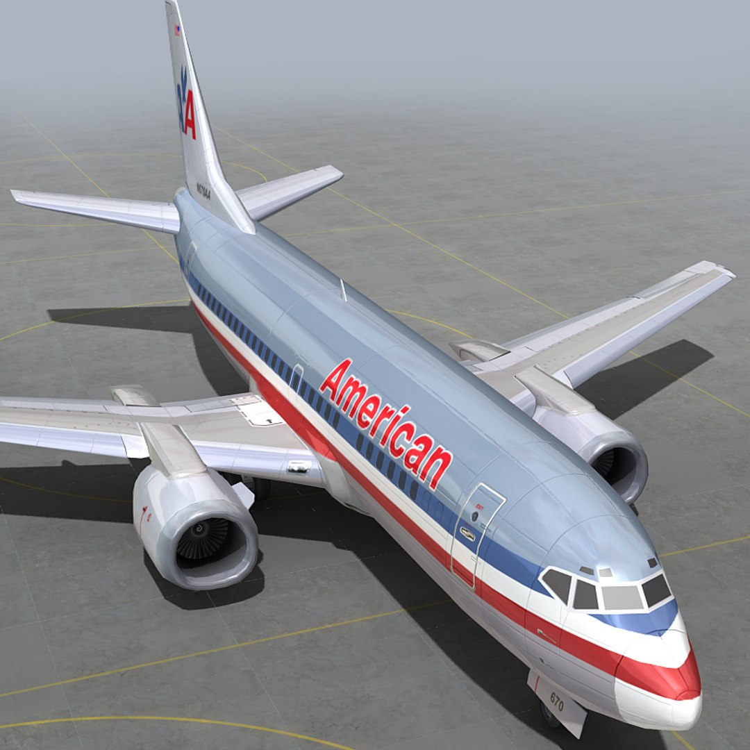 Boeing 737 American Airlines 3ds