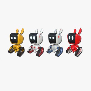 3D 04 Cute Robot Collection - Character SciFi Design
