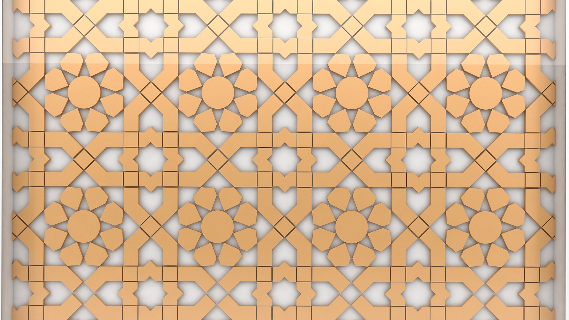3D Islamic Geometric Decorative Frame V1 - TurboSquid 1787313