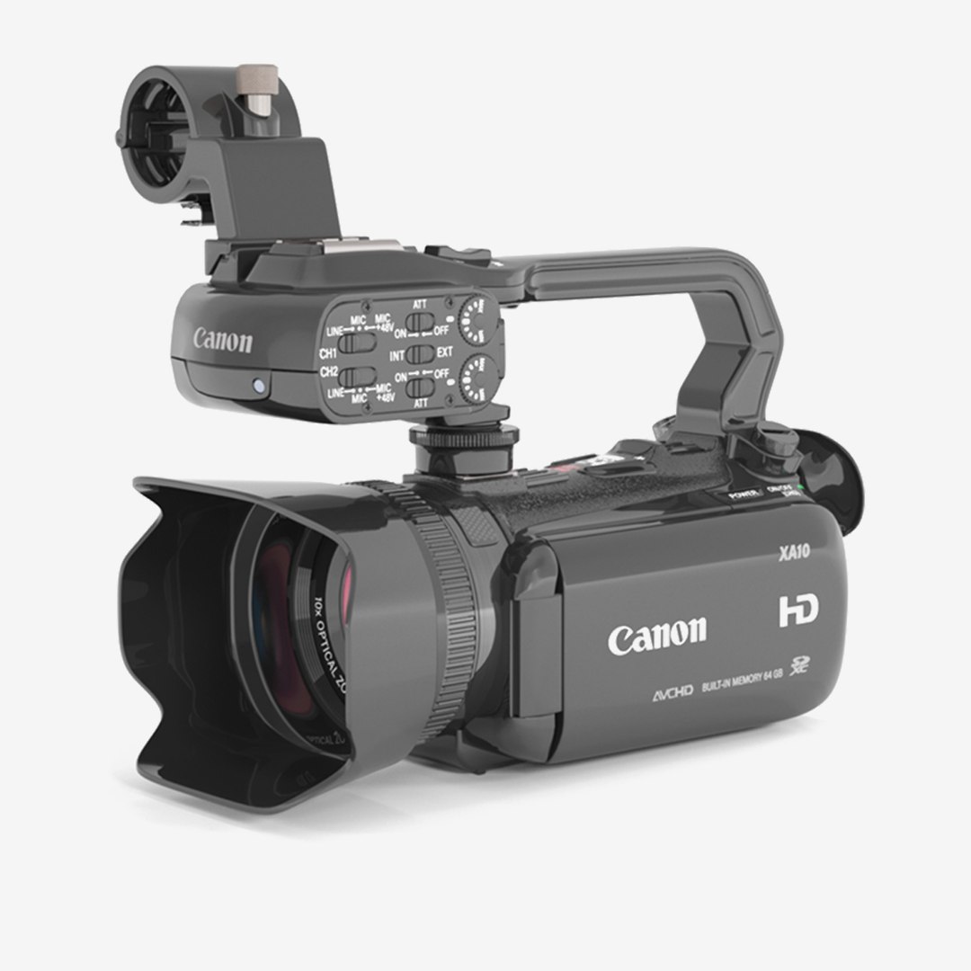 3D Canon XA10 Professional Camcorder With 64GB Internal Flash Memory ...