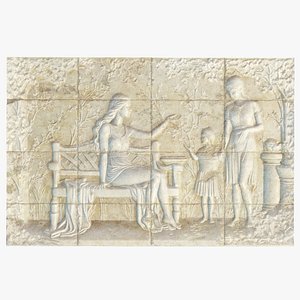 Bas-relief wall panel PBR