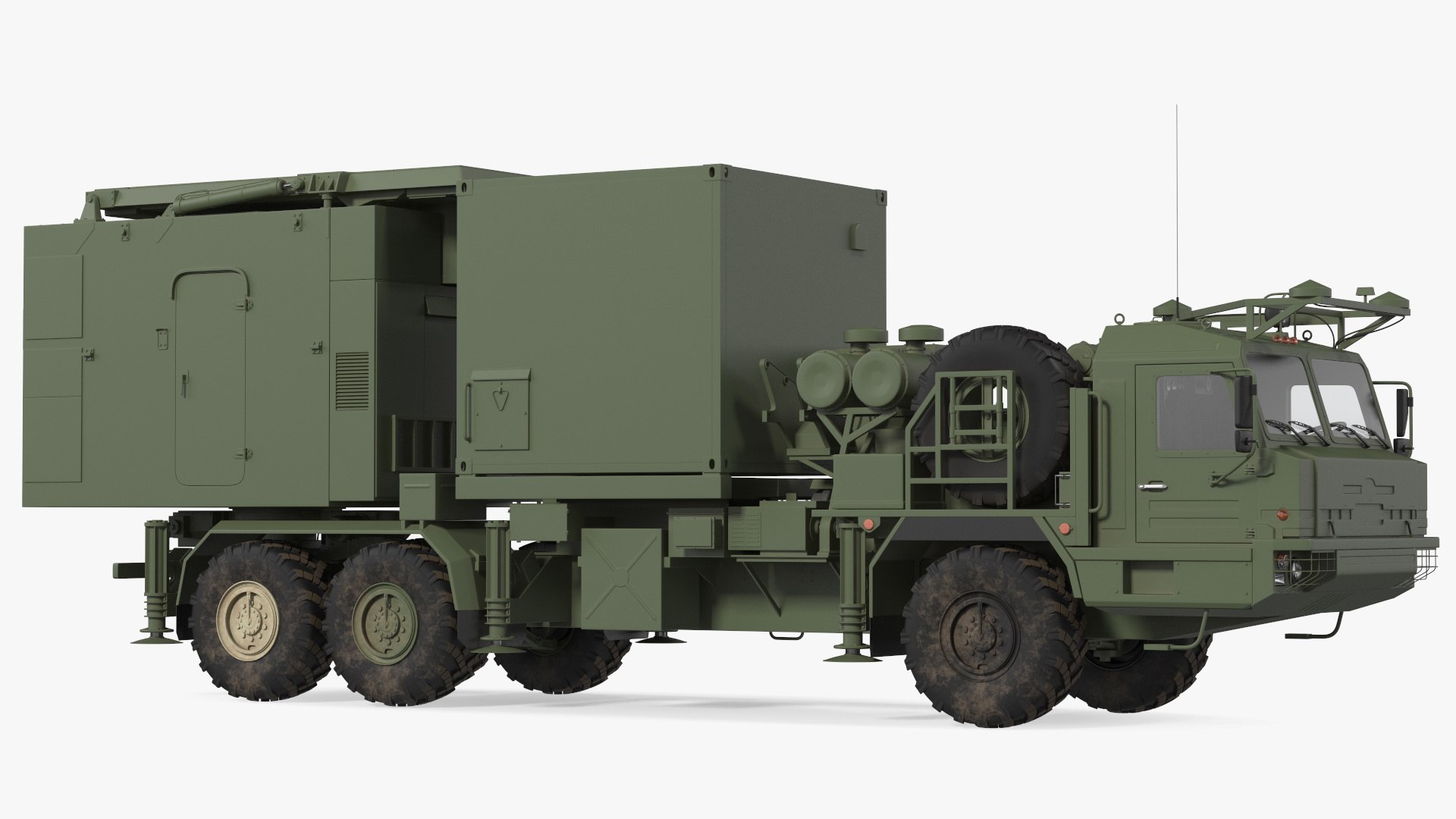 Multi Function Mobile Tracking Radar 3D model preview