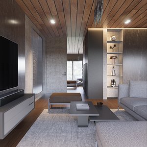 3D Modern living - A4 model