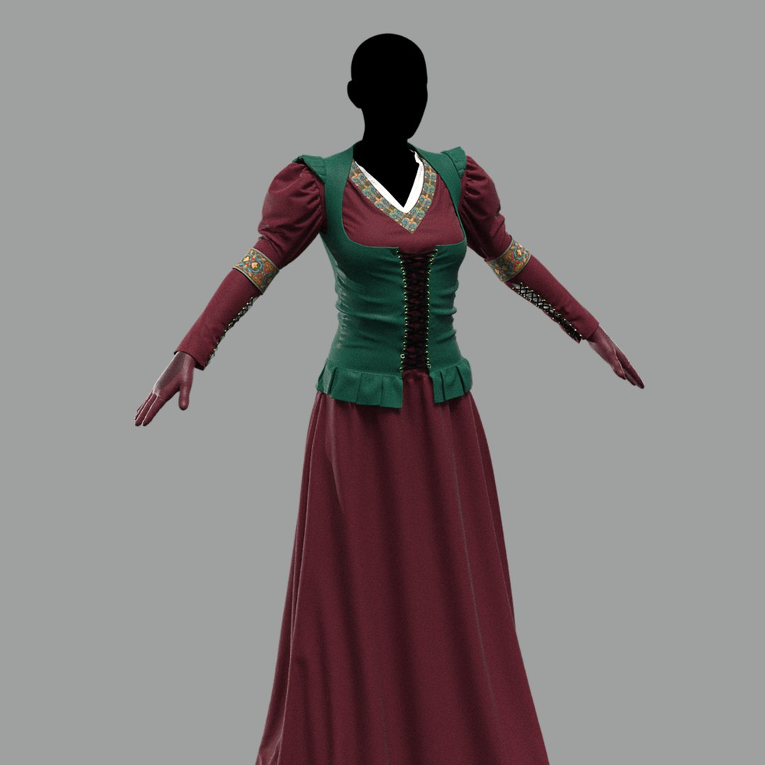 marvelous designer victorian dress Victorian Style Dress Creation in Marvelous designer