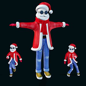 santa santaclaus character 3D