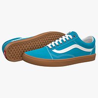 Vans Old Skool Mono Blue Gumsole