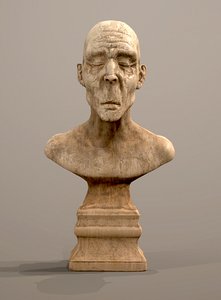 3D Bust of an old man
