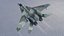 Avión de combate MIG-29 Fulcrum lowpoly