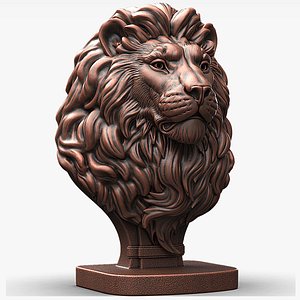 Lion Sculpture for 3D Printing