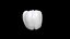 yellow paprika 3D CT scan&nbsp;model decimate 3 percent