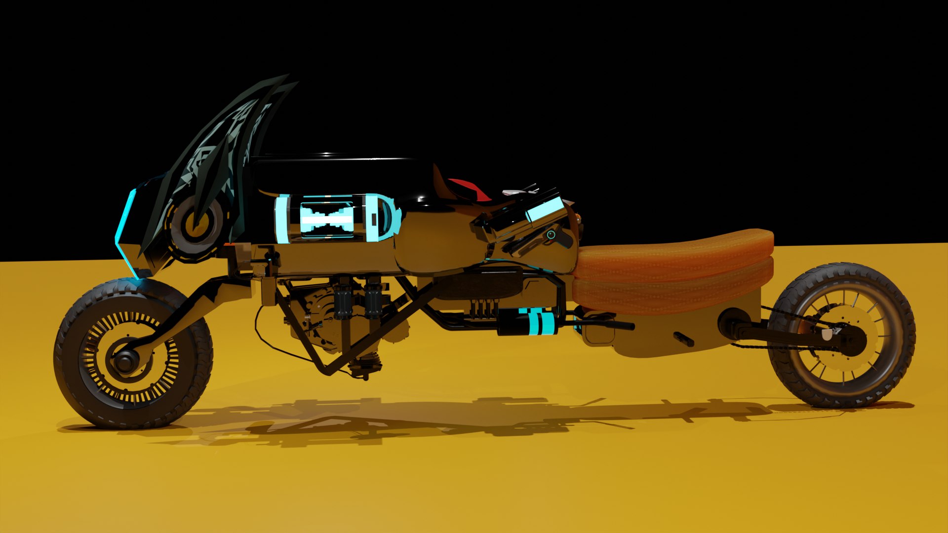 Cosmic Bike Black 3D Model - TurboSquid 2078825