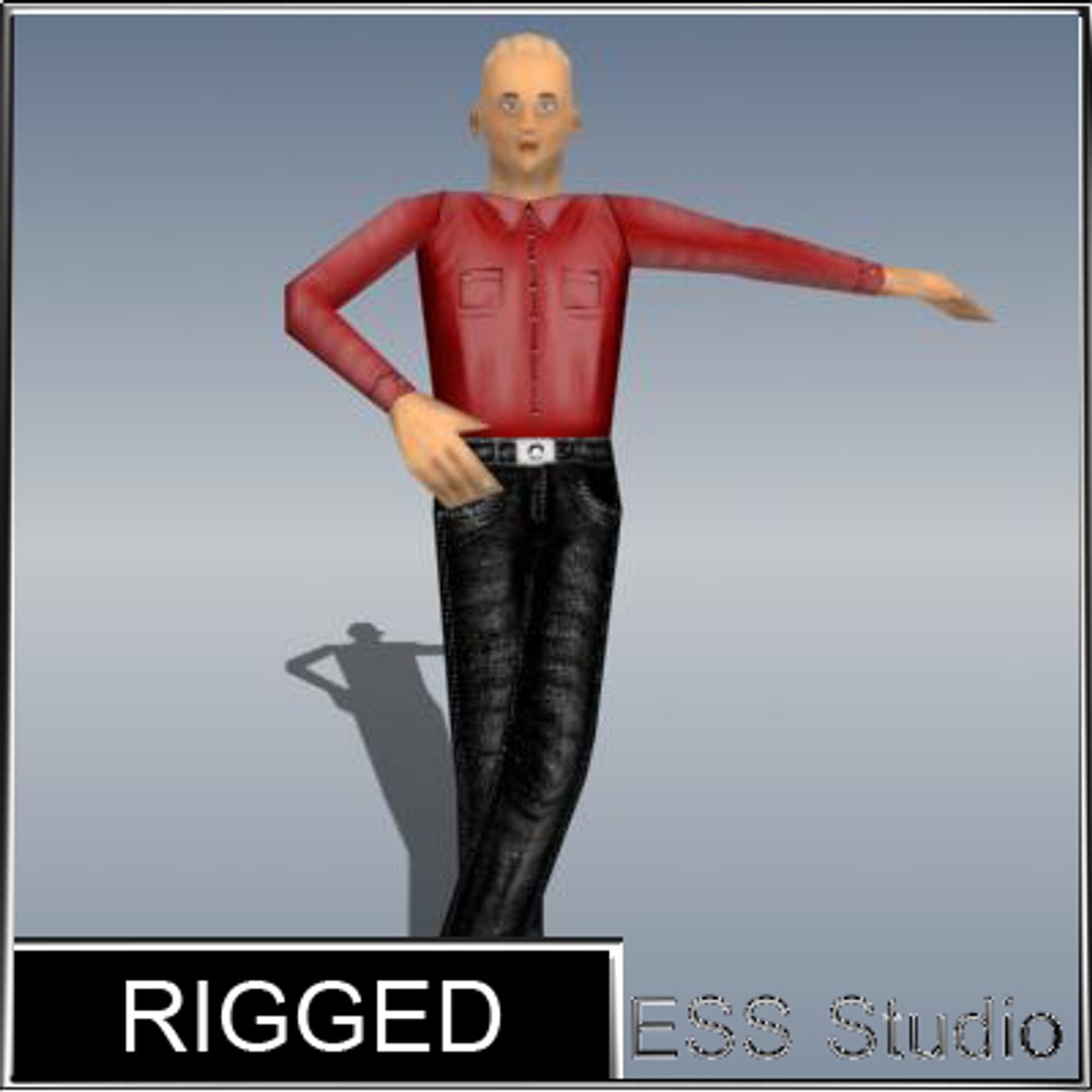 3d Male Human Rigged