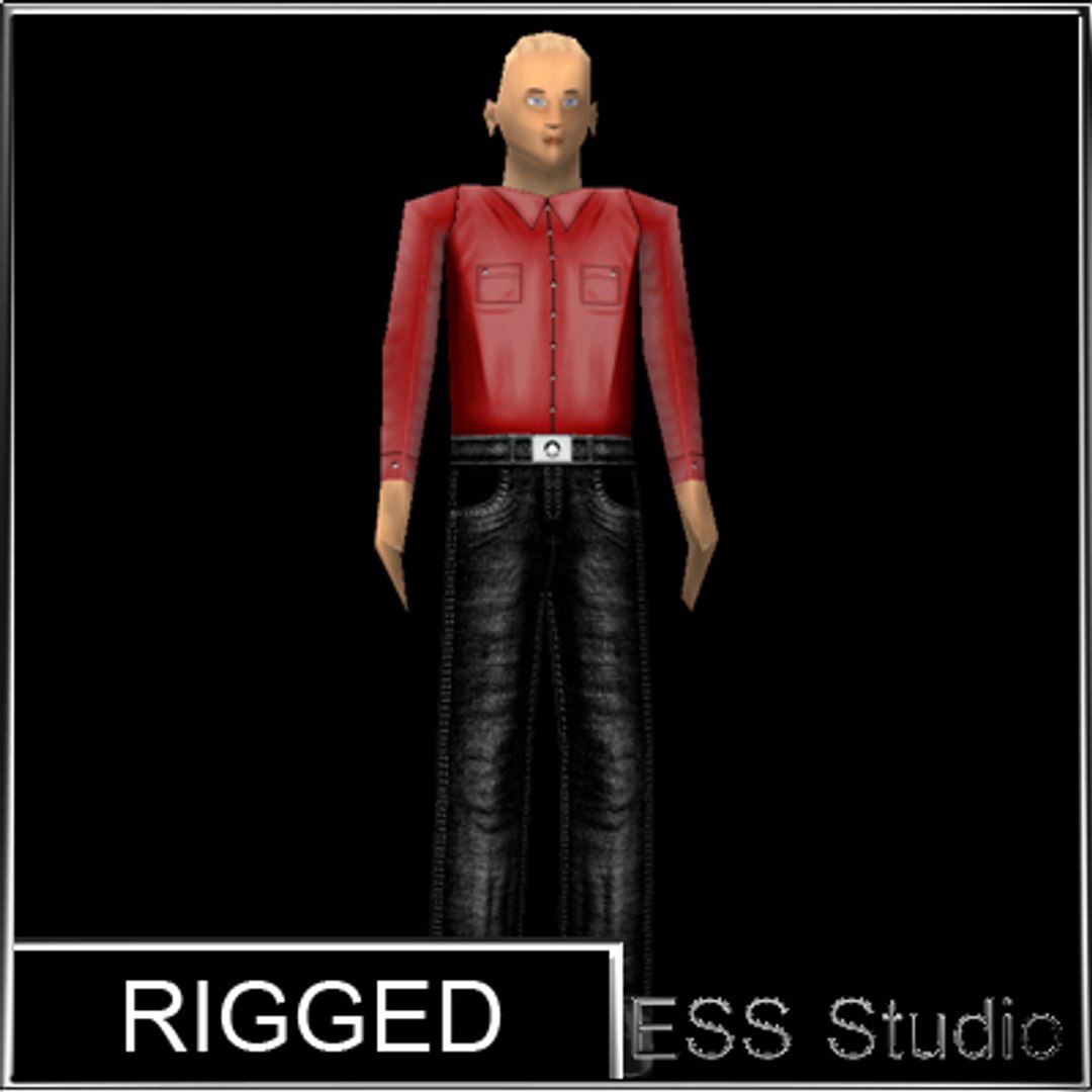 3d Male Human Rigged