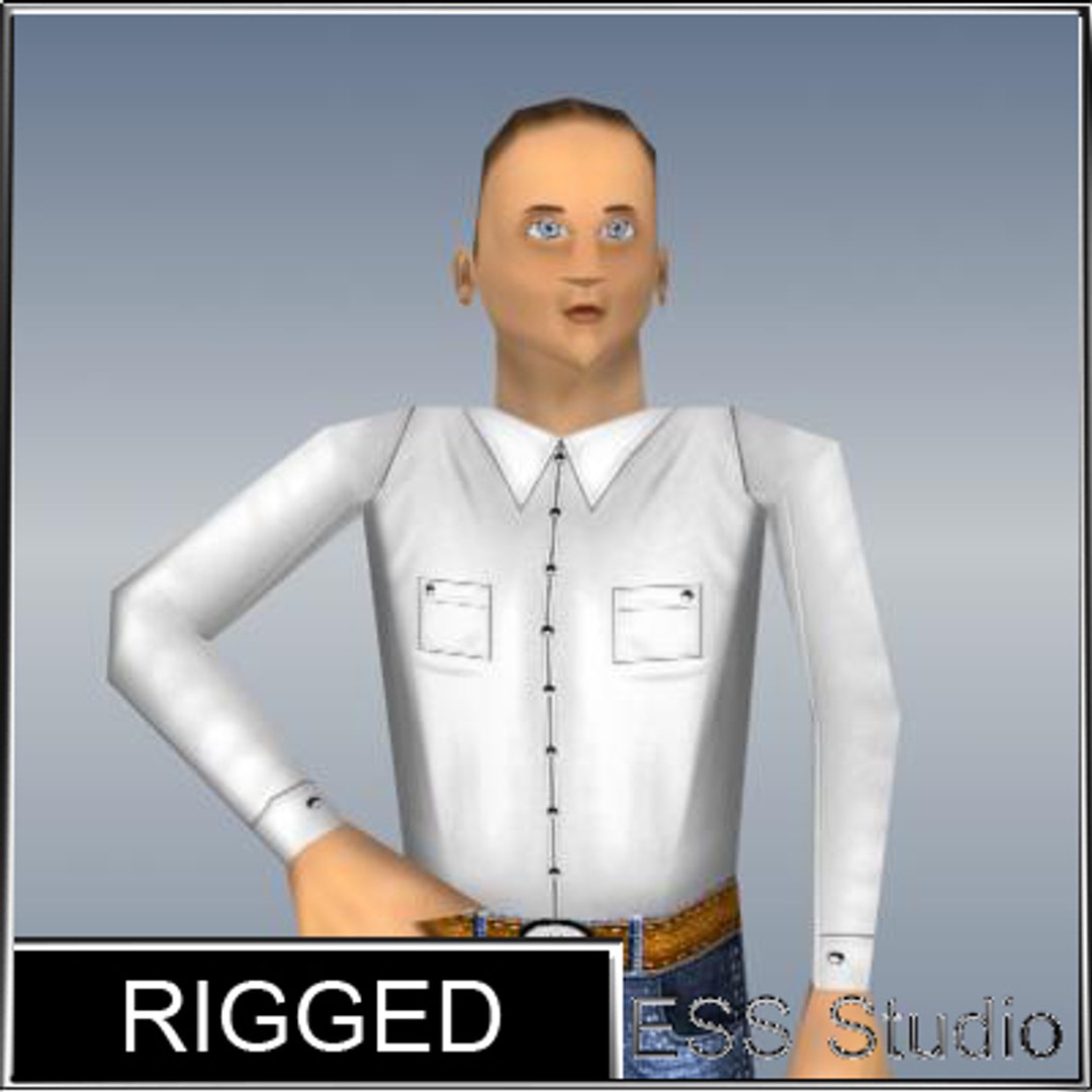 3d Male Human Rigged