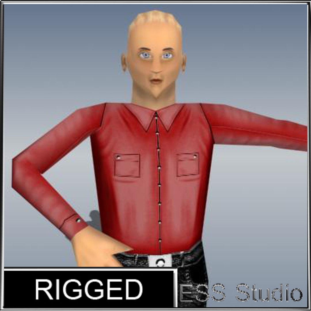 3d Male Human Rigged