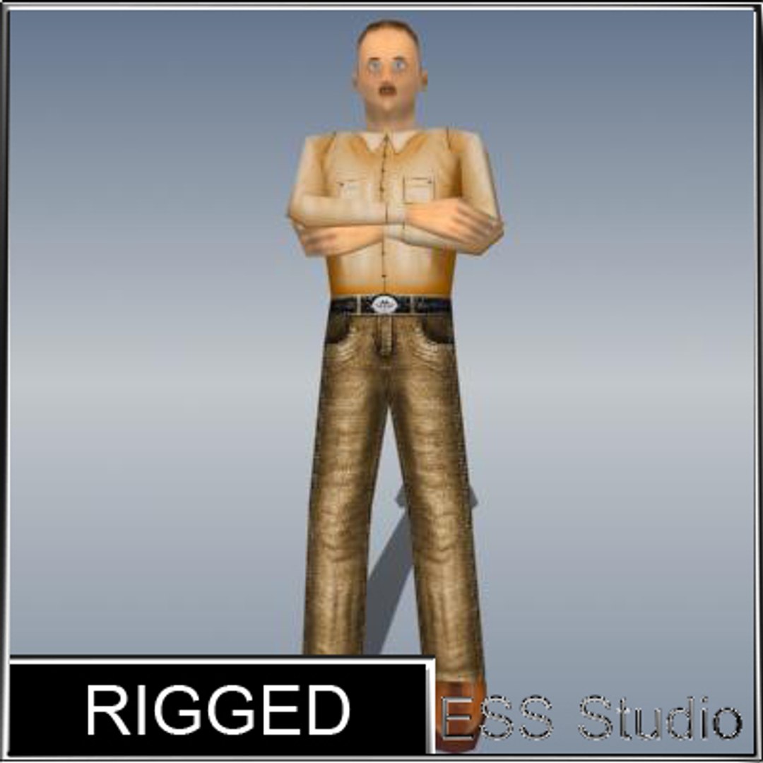 3d Male Human Rigged