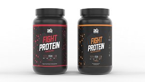 Protein Powder 3D model