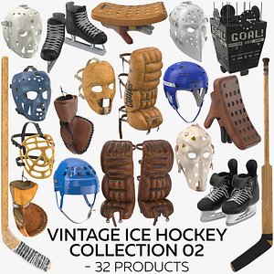 vintage ice hockey 02 model