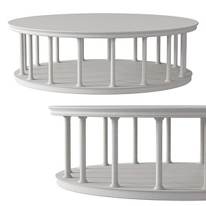 3D model Rotunda with Classical Column and Elegant Roof Structure